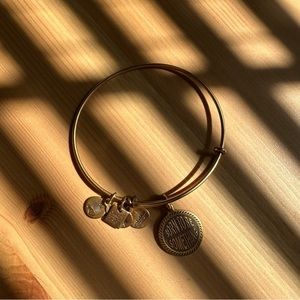 Alex and Ani Born to Be Something Gold Bracelet